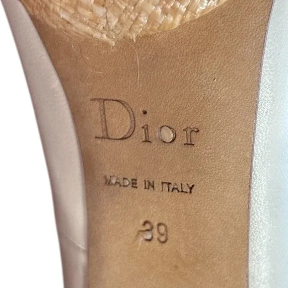Christian Dior Cream Leather Platform Stiletto Heels‎ Shoes - Picture 11 of 16